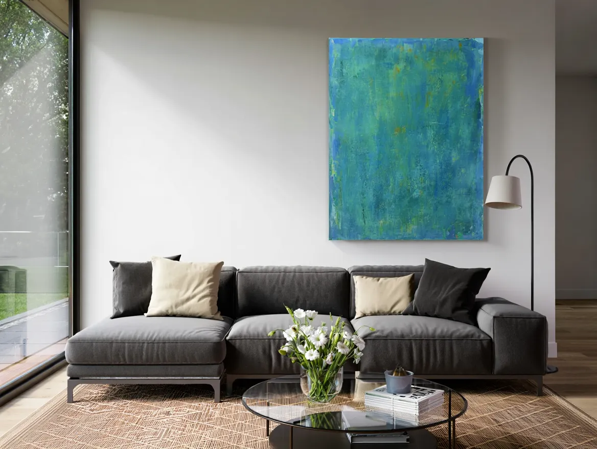 Styled living room interior